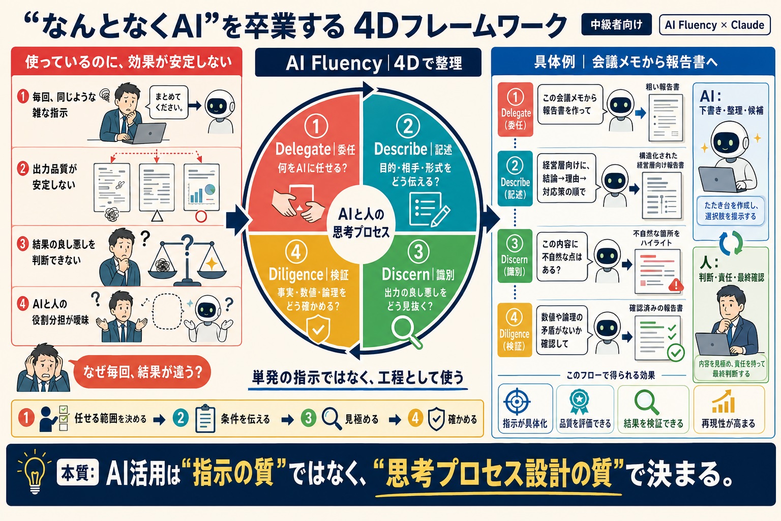 AIを使っているが、効果的に使えていない（なんとなく使っている）